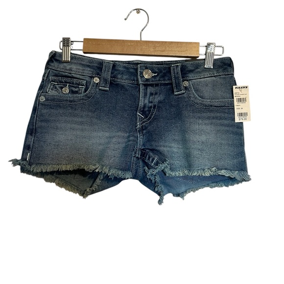 True Religion low rise Joey cut off shorts size 26 - Picture 2 of 4